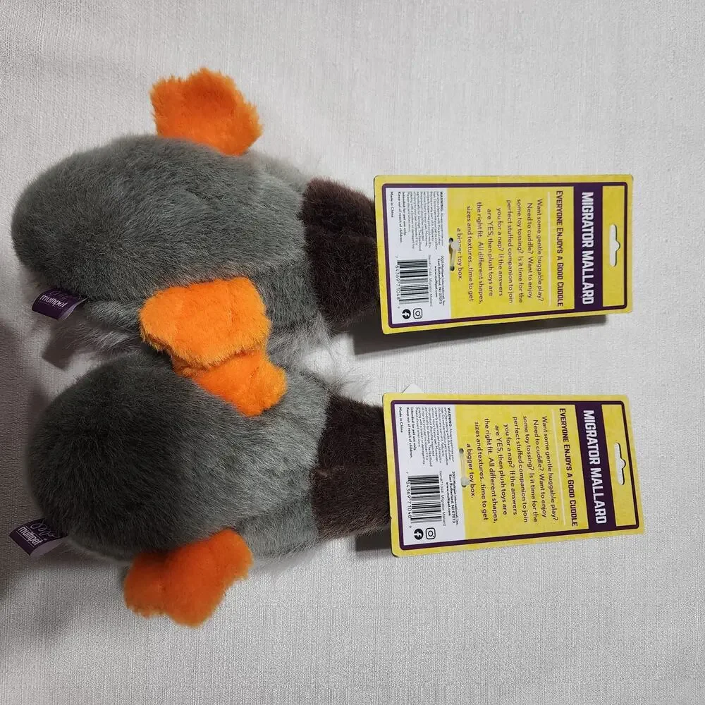 migrator mallard multipet dog toy lot of two